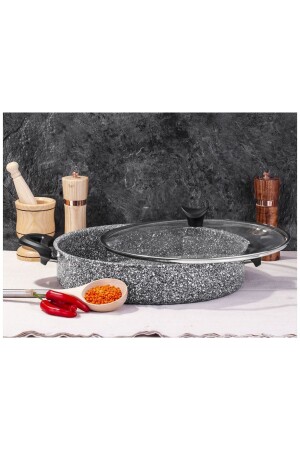 (MNZ-Ultra Granite Flat Pot) 22 سم - Taç