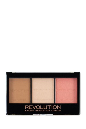 MNZ-Ultra Sculpt Contour Palette برونزر بلوش إضاءة المواصفات المضيئة C01 3. 6gr - Revolution