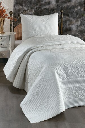 كريم سرير واحد من سرير MNZ-Ultrasonic Quilted Sena CD446703 - Çeyiz Diyarı