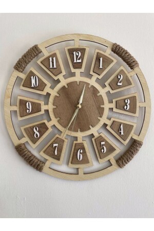 ساعة الجدار الديكورية الملفوفة بالليزر MNZ-Üm-ra - Ümra Lazer