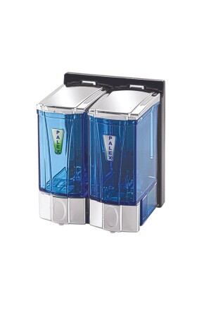 MNZ-(ün-ev) ميني 2 قطع صابون سائل (صابون سائل) 250x2=500 Cc*2 كروم شفاف 3564-2 UNR-P-3564-2 - Palex