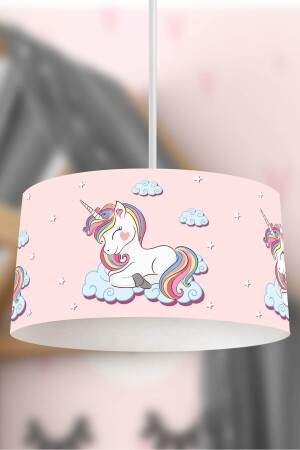 MNZ-Unicorn Child Pendant Lamp شمعة في السحابة - Rivaistanbul