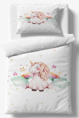 MNZ-Unicorn Clouds Horse Rainbow Girl نمطات ملابس الأطفال المفردة المجموعة elsedekor2021nevrecoc29 - Else Dekor