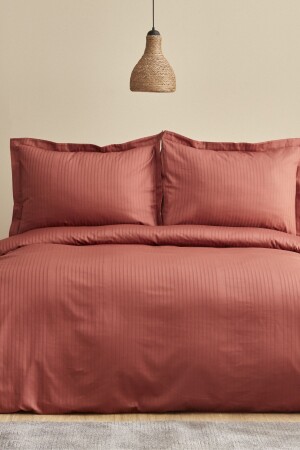 MNZ-Uniq 100% القطن واحد ساترين غطاء غطاء مجموعة Terracota 200. 21. 01. 0696 - Karaca Home