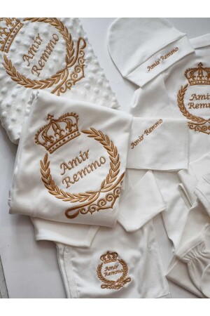 مجموعة إطلاق المرحاض المواليد الجدد من طراز MNZ-Unisex مجموعة 12 قطعة، مجموعة طواحين محددة الاسم BCHSB - Bebek Çikolatası