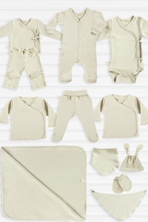 MNZ-Unisex 12 قطعة القطن العضوي مستشفى إفراز مجموعة الأطفال مجموعة الكراميل - Tinylamb