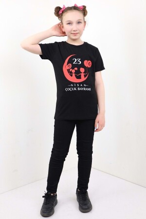 قميص من طراز MNZ-Unisex للأطفال 23 أبريل طباعة 10860-1 - Toontoy