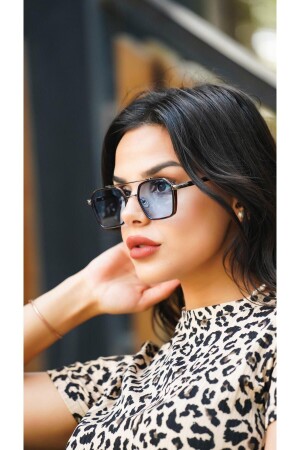 نظارات شمسية MNZ-Unisex مع إطار ليبارد مستطيل Ae-0039c1 AE-0039C1 - Angel Eyes