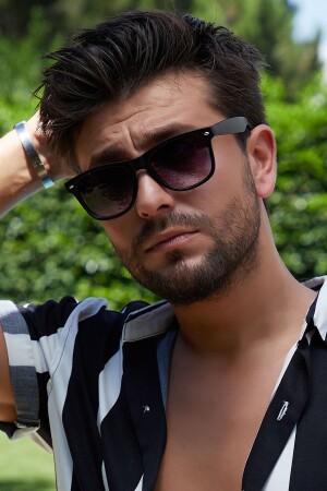 نظارات شمسية من نوع MNZ-Unisex BH 928 سوداء - By Harmony