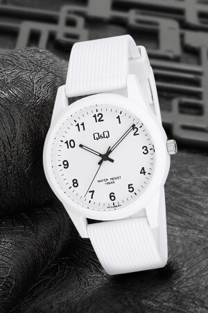 ساعة معصمة من الـ MNZ-Unisex مع شريط سليكون مقاوم للماء CMGZ-VS12J - Q Q