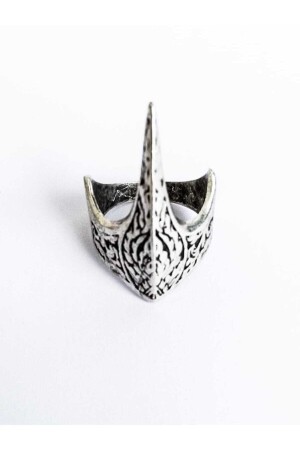 MNZ-Unisex الفضة مطليّة الأثرية الأثرية القديمة القابلة للتعديل تصميم خاص Ertuğrul Archer Zihgir Ring - Dolunay Aksesuar