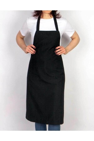 فرنس المطبخ من نوع MNZ-Unisex فرنس المطبخ من نوع Extra Long Lace Up فرنس المطبخ من نوع 100% Polyester Chef Apron - Genel Markalar
