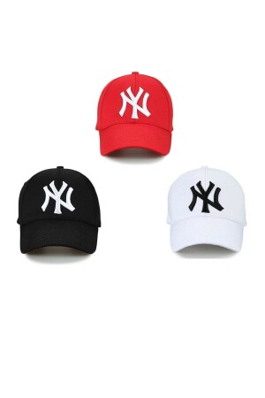 MNZ-Unisex Ny 3-piece Red Hat Set NY SET - QUATEX