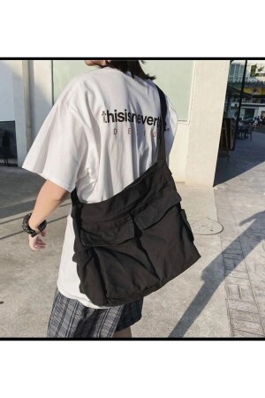 كيس الرسول الأسود متعدد الجيبات MNZ-Unisex - Something Bag