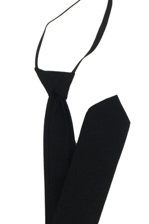 MNZ-Unisex ربطة عنق سوداء ملموسة مسطحة TT00204 - Stone