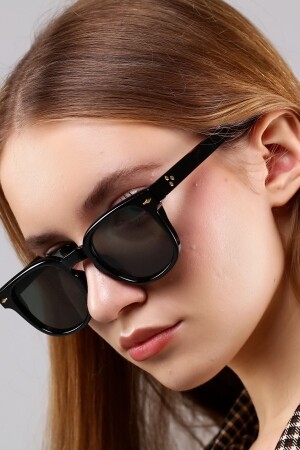 نظارات شمسية ذات زاوية سوداء MNZ-Unisex ZVHRU-2229 - Zevahir