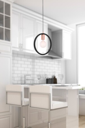 مصباح عرج واحد MNZ-Ürgüp مصباح عرج جديد أسود مصباح عرج مطبخ غرفة المعيشة مصباح عرج قمر 5006-1-BL - Apliqa