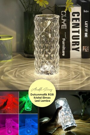 (MNZ-USB RGB Crystal Diamond Led Touch Lamp) مصباح لمسة - Anadolu Saray Çarşısı
