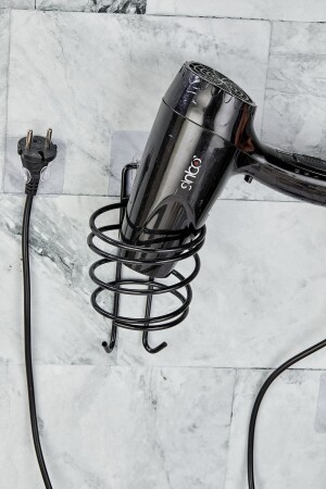 مكنسة جفاف الشعر من الفراغ (MNZ-vacuum hair dryer) سوداء، سحرية مطر سوداء من جفاف الشعر من الخلف 02.01.710. - vipgross