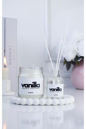MNZ-VANILLA SCENT & CANDLE (مع موقف) - Lalezen Home