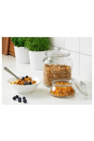 MNZ-Vardagen زجاج شفاف 1.9 لتر زجاجي مع غطاء 291928 - IKEA