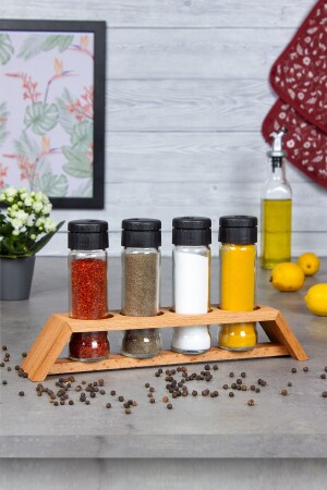 مجموعة من الـ MNZ-Vega 4 قطع مع طلاء، مجموعة من الـ 4 قطع مع منصة خشبية EtkaDizayn0027 - ETKA