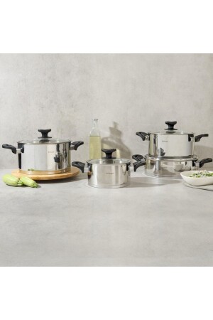 MNZ-Vega Bakelite 8 Piece Cookware Set Soft Touch Black P178PŞÜ. 86953. 01 - Hisar