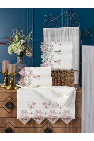 MNZ-Velvet فخمة مطحنة طلاء المزروعة 30*50 منشفة مطبخ 6 حزمة مطبخ فخمة - Durul