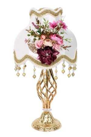 MNZ-Velvet مغطاة باليد الاصطناعية الزهرة النموذج الكلاسيكي لمبعة Ecru Gold PRA-4147873-8006 - Dekovien