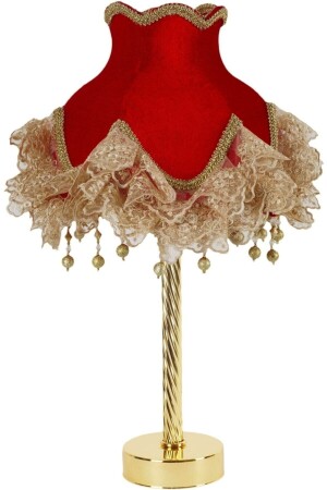 MNZ-Velvet مغطاة باليد المصنوعة من النموذج الكلاسيكي لمصباح ظل العصر PRA-4752820-0167 - Dekovien