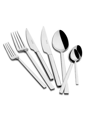 MNZ-Veneta 84 قطعة سكين ملعقة الفوك مجموعة A2413 - KORKMAZ