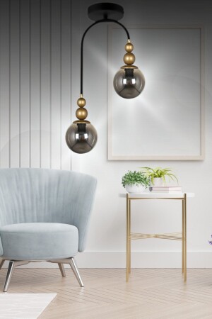 MNZ-Venus 2-piece Pendant Lamp Chandelier - نموذج نجم محترف - غرفة المعيشة - القاعة - غرفة النوم - القاعة OTAL-VENÜS - VEDA AVİZE