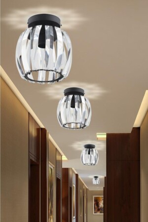 MNZ-Venus Black Plafonier سقف كريستال الحجر الشنابل 1605040012266 - İstanbul Avize