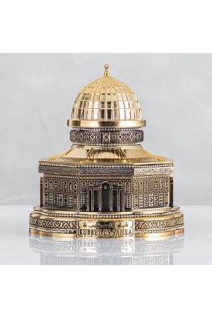 MNZ-Verse المقطع القبة الصخرية الصحراء القرآن الحاوية الحجم الكبير الذهب اللون الحجم: 20 × 23 KCS92 - Genel Markalar