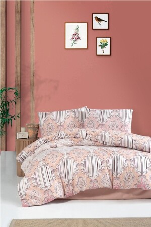 مجموعة غطاء المزدوج من المنزج (MNZ-Vesbe) 200 × 220 طوب NV447 - Mulberry