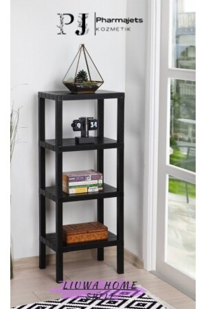 MNZ-Vesken Ombeg 4 مستوى خشب نظرة البلاستيكية رف وحدة حمام المطبخ رف غرفة المعيشة بالكون منظمة TYC00491918275 - LIUWA