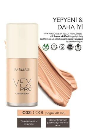 كاميرا مُستعدة من MNZ-Vfx Pro Foundation C02 30 ml - Farmasi