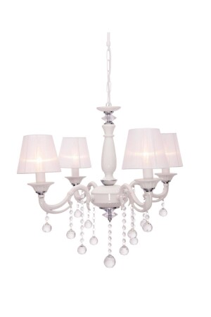 MNZ-Victoria 4-piece أوانجارد شاندليير مع ظل مصباح أبيض 3360-24A-04 - Umur Aydınlatma