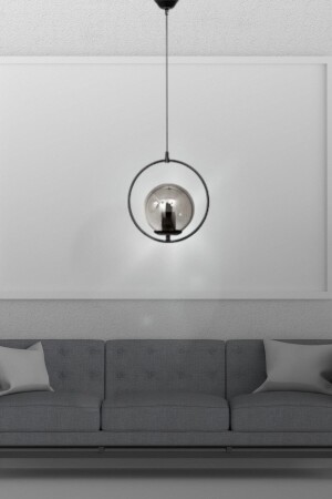 MNZ-Viens خاصة مصباح معلق من الزجاج المدخن الأصلي - غرفة النوم - غرفة المعيشة - المطبخ - القاعة Vien-S - TEKFA