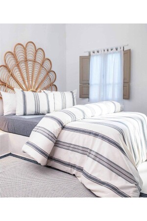 MNZ-Viento غطاء القماش مجموعة القطن البحرية الأزرق البني مشبك البحرية الأزرق الملك الحجم 240x220 9508a - Koza Home