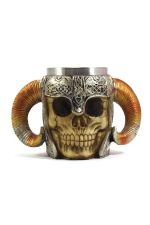 MNZ-Vikings King Skull Design Mug Cup AG-22 - mrc