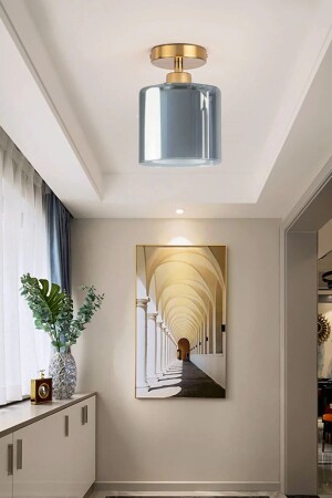 MNZ-Viktor عصرية المدخن الزجاج المزدوج المزدوج القاعة المدخل المطبخ غرفة المعيشة القنابل الواحدة ROMEOTEKLIPLOPHONIER - Uçar