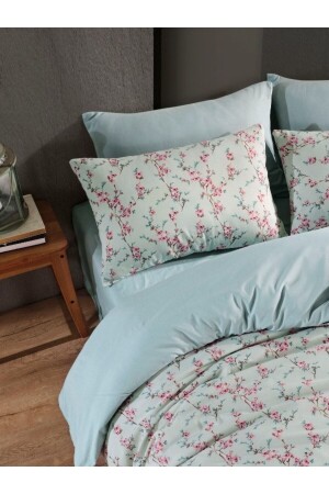 MNZ-Vintage مضاعفة الجانب الأزرق ليل واحد سرير ورقة غطاء غطاء - Nalls Home