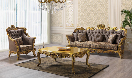 مجموعة الأريكة الكلاسيكية MNZ-Viola - Cadde Yıldız