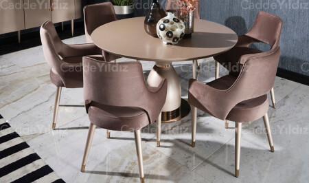 مجموعة طاولة الطعام MNZ-Viona - Cadde Yıldız