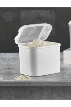 MNZ-Vipahmet 10 ليت دقيق ماسال و حاوية تخزين أبيض 10 ليت ماسال أبيض - Vip Ahmet