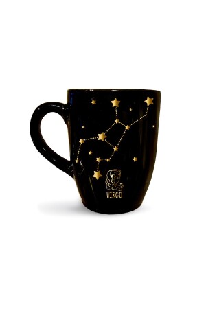 MNZ-Virgo Black Mug with Star Map - Zodiac coffee mug mug mug cup كوب قهوة كوب كوب كوب 155 - Vivas