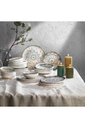 مجموعة من أدوات العشاء من طراز MNZ-Vita 24 قطعة خضراء 1S7620-01001-YSL01 - Schafer