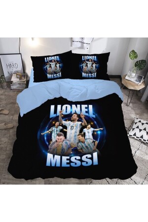 MNZ-Vita Desing Messi 3D طباعة طباعة مزدوجة غطاء غطاء مجموعة MESSİ1010 - hediyevita