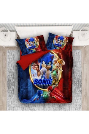 MNZ-Vita Desing Sonic Theme 3D Printed Double Duvet Cover Set sosiz505561 - hediyechy
